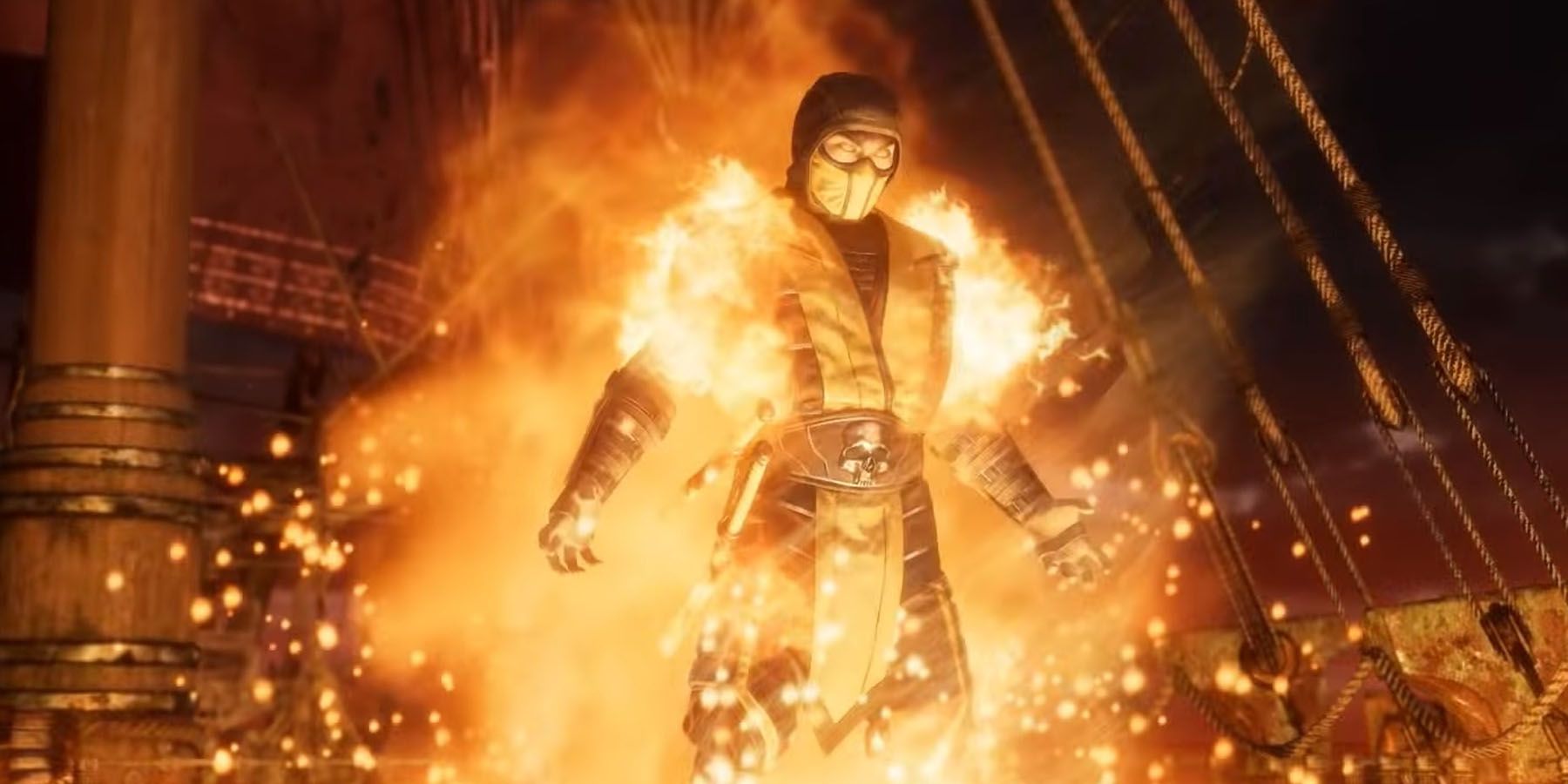 Scorpion using his Hellfire