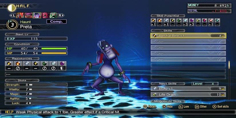 A Preta demon from Shin Megami Tensei 5