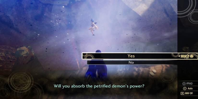 An experience statue from Shin Megami Tensei 5