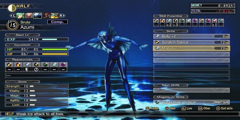 An Azumi demon from Shin Megami Tensei 5