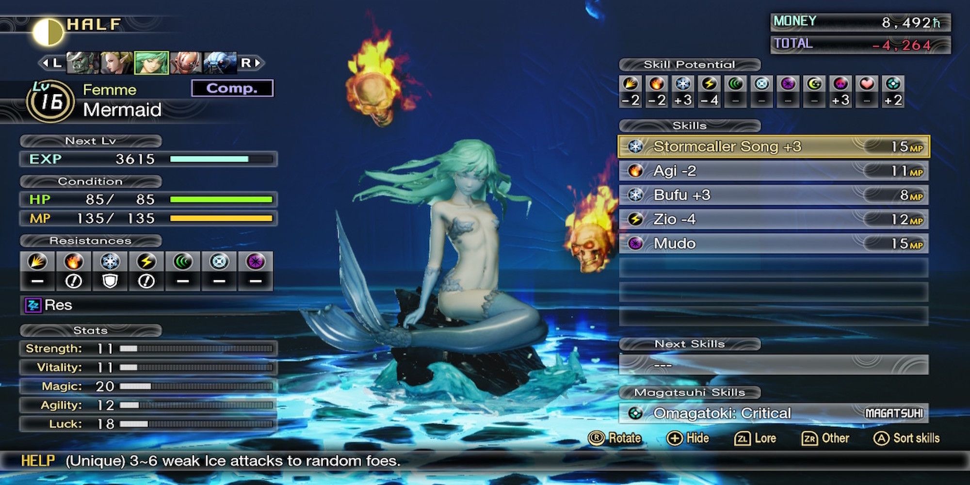 A Mermaid demon from Shin Megami Tensei 5