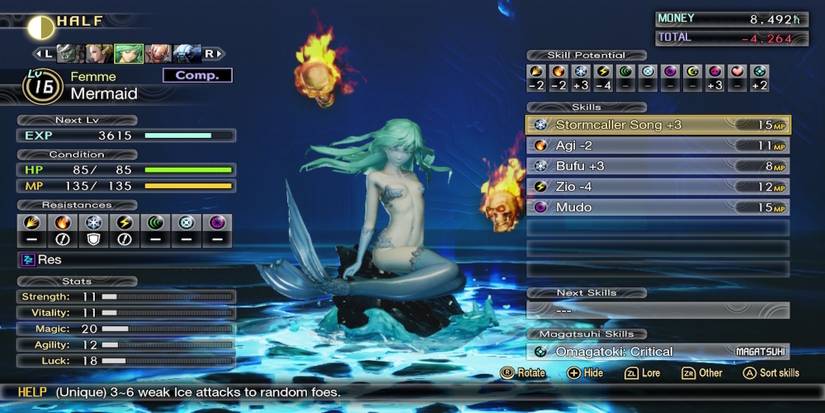 A Mermaid demon from Shin Megami Tensei 5