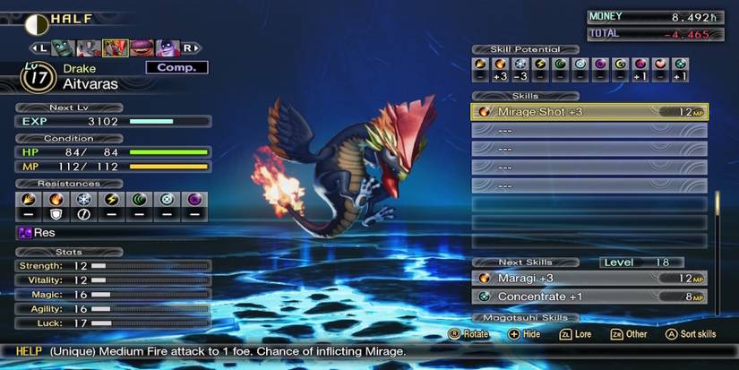 An Aitvaras demon from Shin Megami Tensei 5