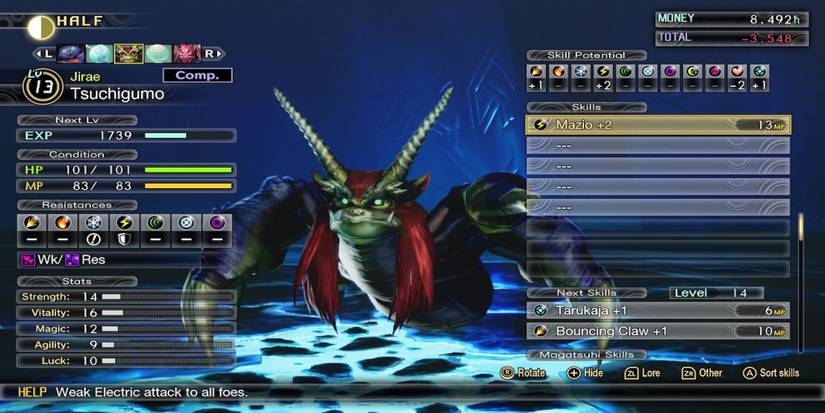 A Tsuchigumo demon from Shin Megami Tensei 5