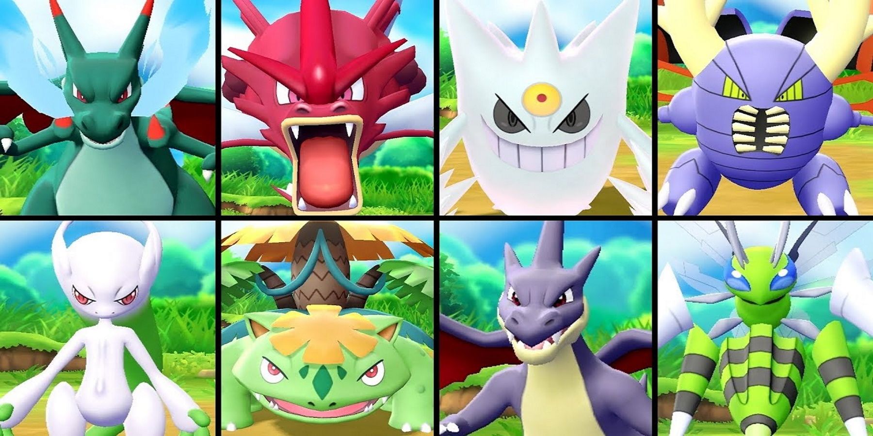 Shiny Mega Evolutions in Pokemon Let's Go