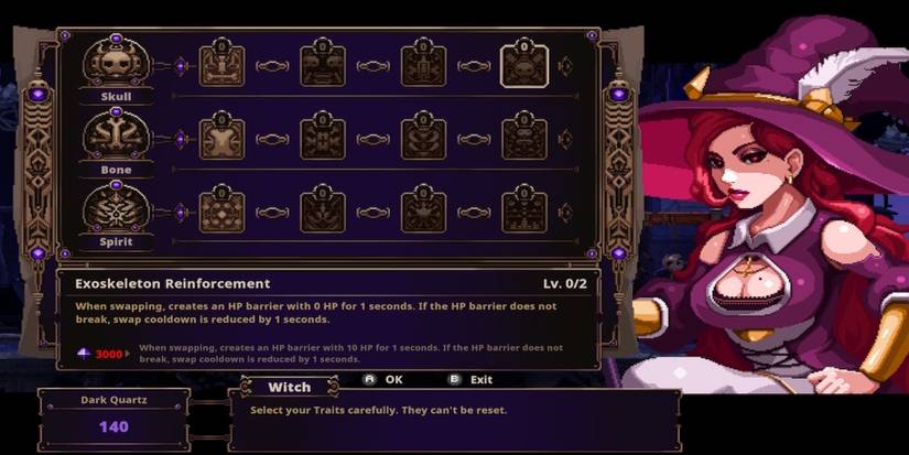 The Exoskeleton Reinforcement  Trait from Skul: The Hero Slayer