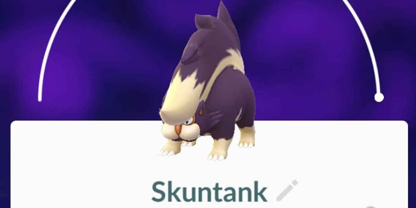 Skuntank is a Poison Dark Pokemon in Pokemon GO