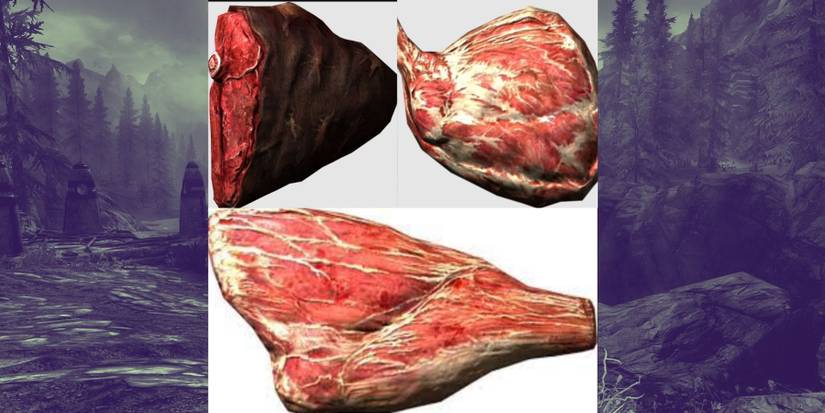 Skyrim Anniversary Edition Raw Meat Horse Meat Venison