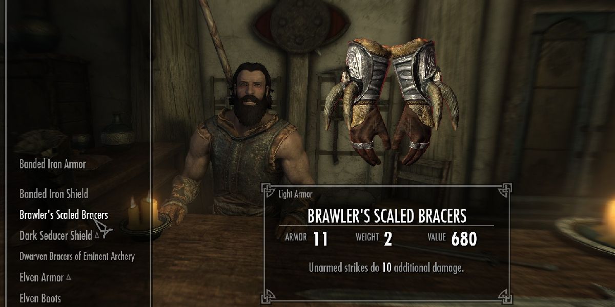 Skyrim Anniversary Edition Best Armors Ranked Brawler Bracers Fearsome Fists