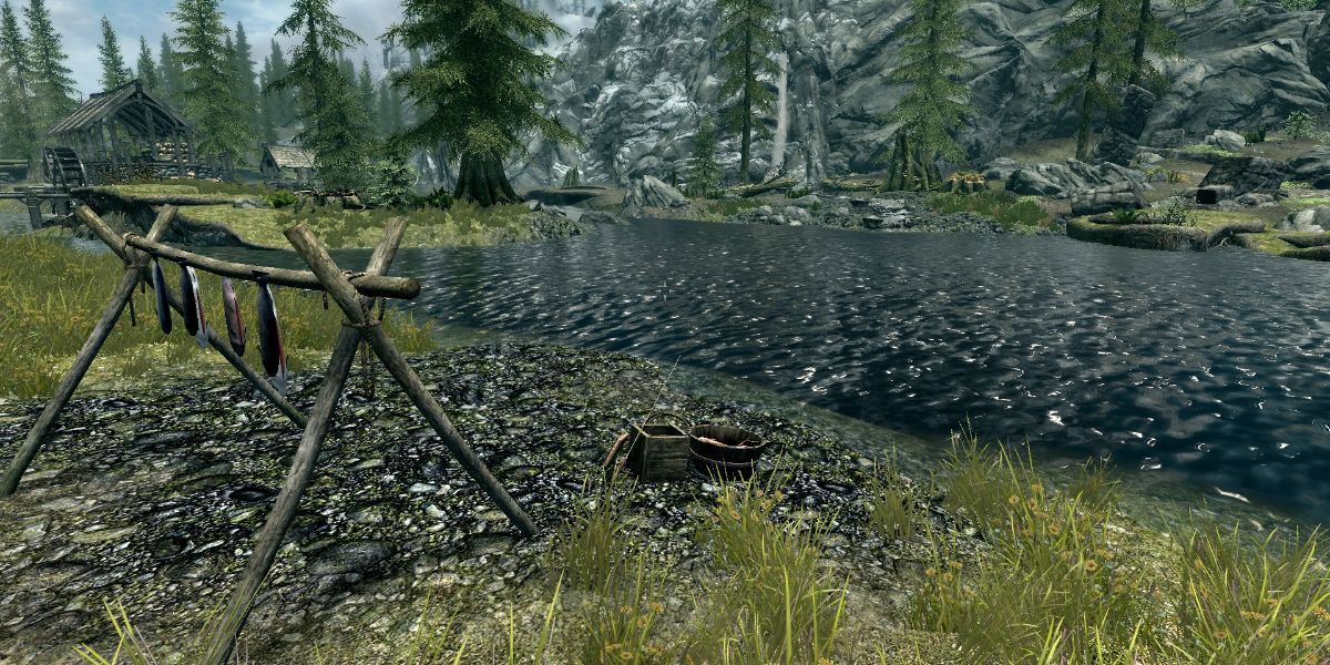 Skyrim Anniversary Edition Catchable Fish Unique Items Rings Fishing Guide