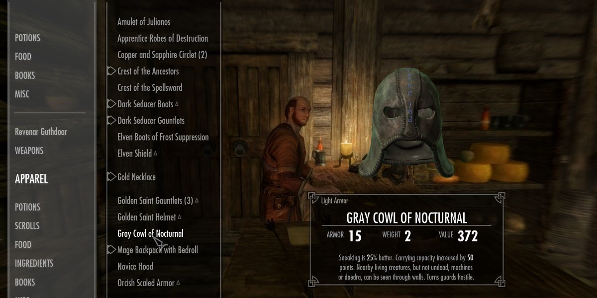 Skyrim Anniversary Edition How To Get Gray Cowl Stats