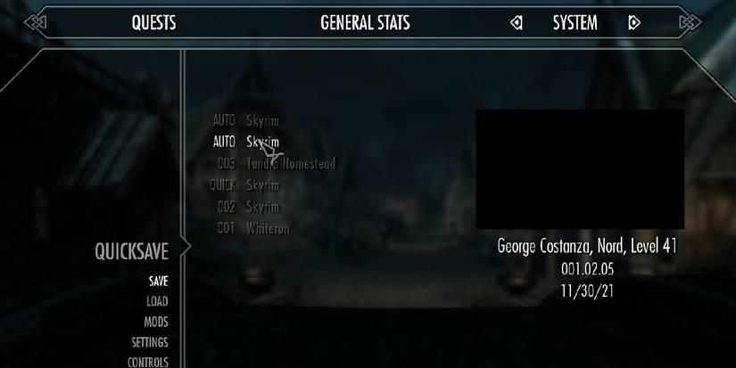 Skyrim Anniversary Glitches Bugs Autosaves Quicksaves Black Screen of Death
