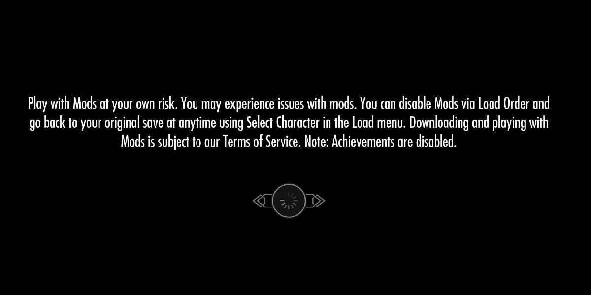 Skyrim Anniversary Glitches Bugs Mods Addons Black Screen