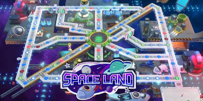 Mario Party Superstars Space Land Board