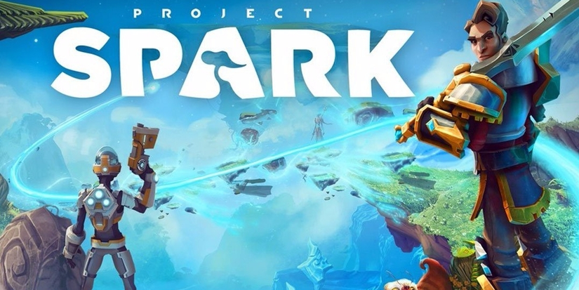 Project Spark poster depicting its user creation-focused gameplay