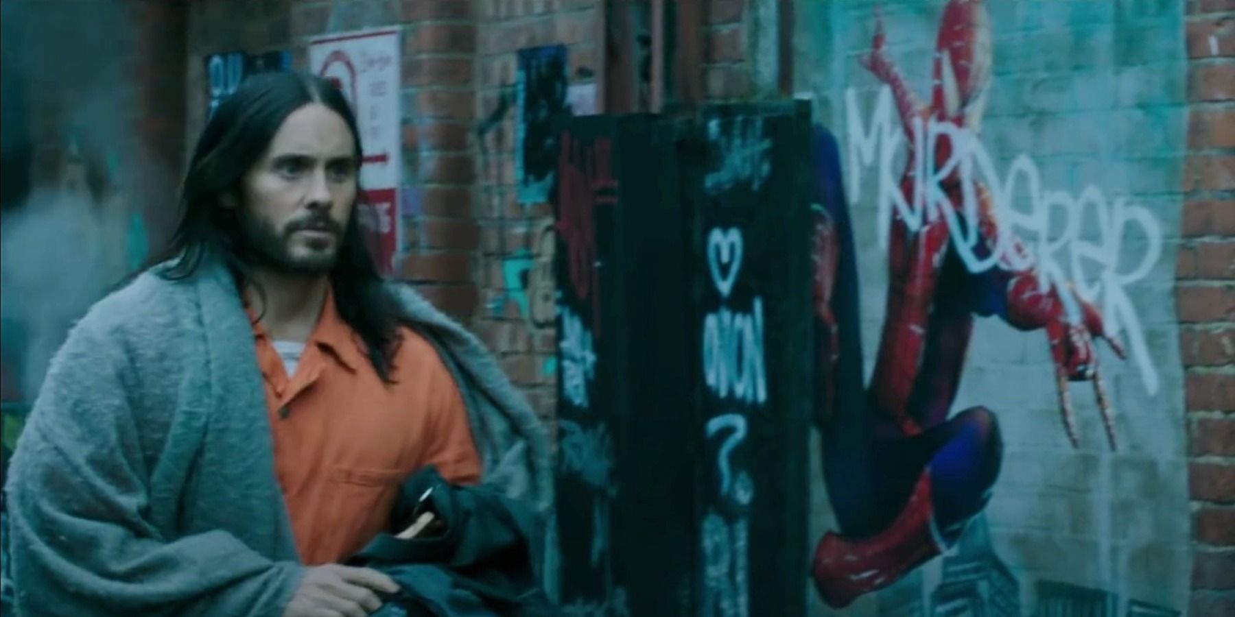 Morbius Jared Leto Spider-Man grafitti 