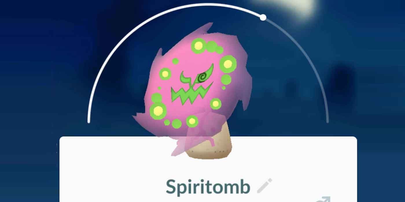 Spiritomb is a Ghost Dark Pokemon in Pokemon GO