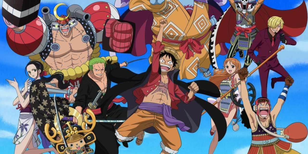 Straw Hat Pirates in their Wano costumes