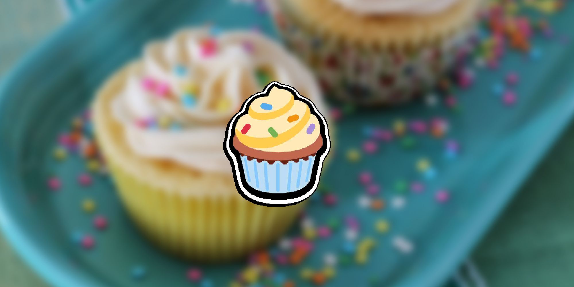 Super Auto Pets - In-Game Cupcake Item PNG Overlaid On Image Of Similar Looking Cupcake