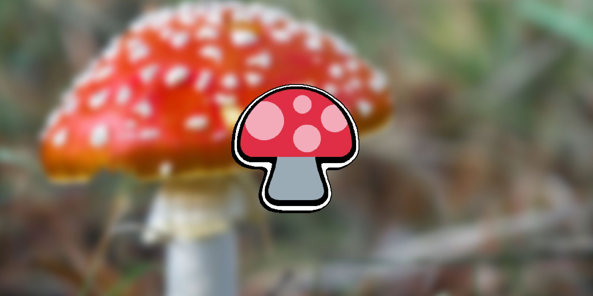 Super Auto Pets - In-Game Mushroom Item PNG Overlaid On Image Of Very Similar Actual Mushroom