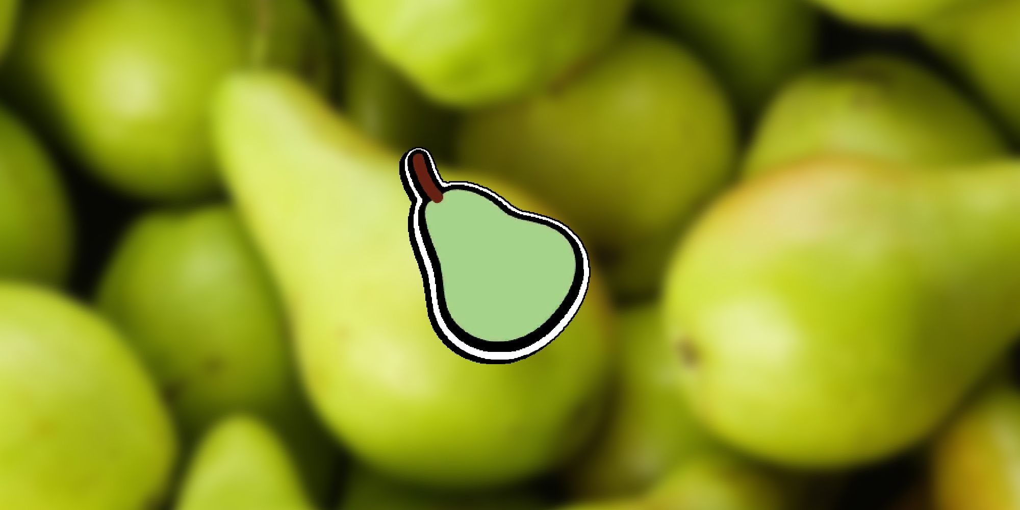 Super Auto Pets - In-Game Pear Item PNG Overlaid On Image Of Pile Of Pears