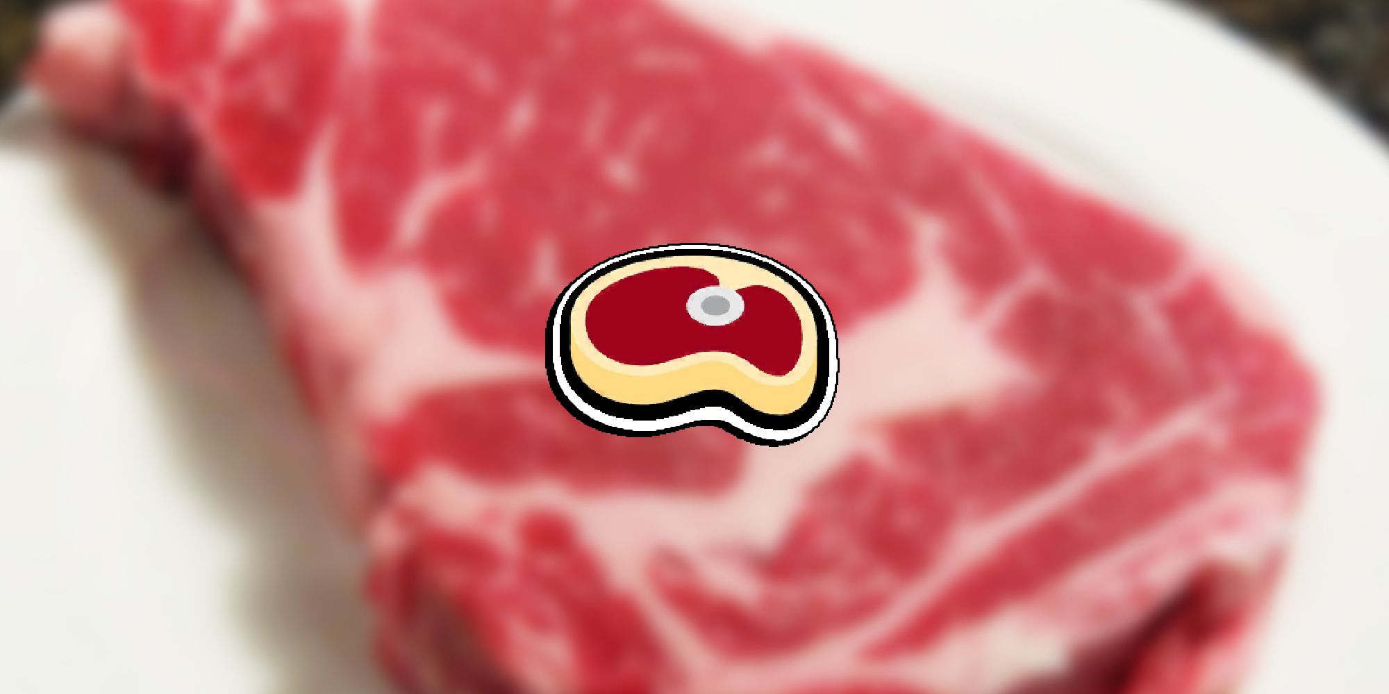 Super Auto Pets - In-Game Steak Item PNG Overlaid On Image Of Steak