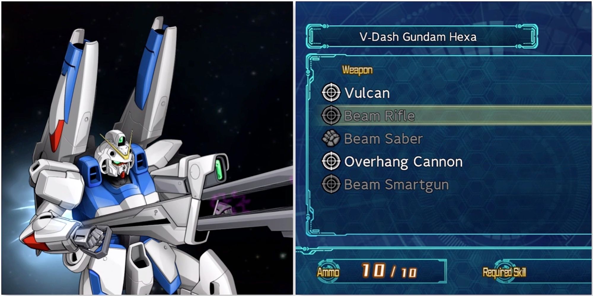 Uso in battle and the attack menu from Super Robot Wars 30