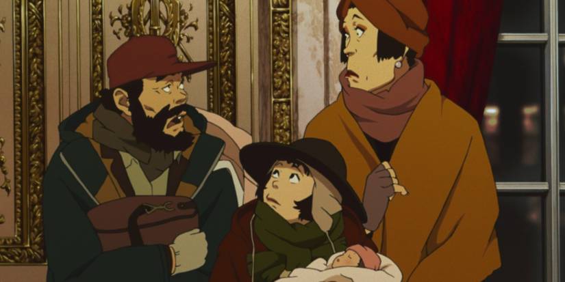 Gin, Hana, and Miyuki with baby.