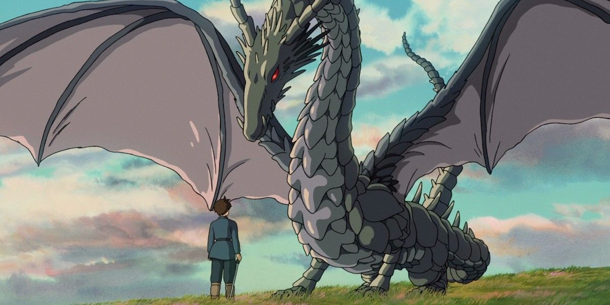 Arren next to dragon.