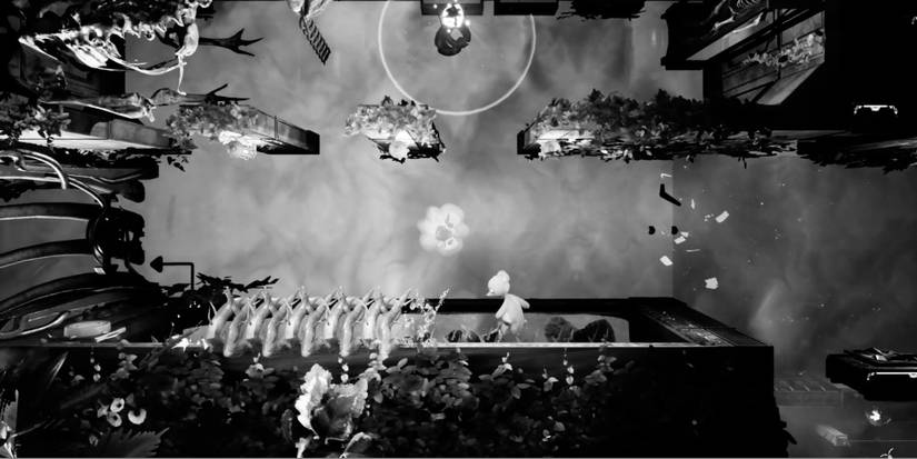 Tandem: A Tale of Shadows - Fenton about to jump across vines 