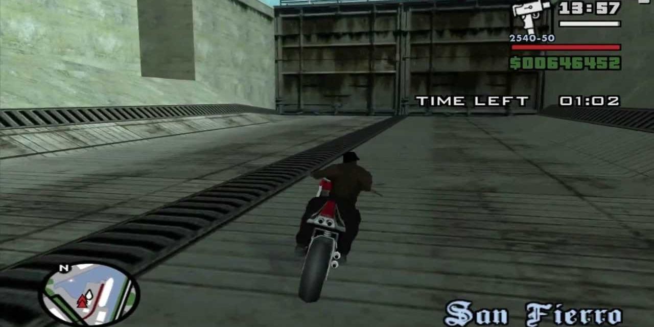 The NRG-500 challenge in GTA San Andreas