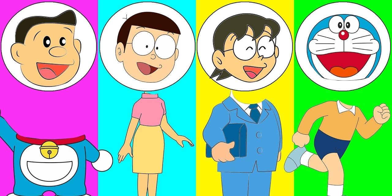 The Nobi family in Doraemon