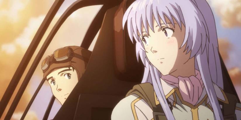 The princess and the pilot in the cockpit of a plane together