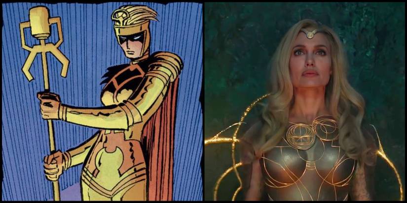 MCU Eternals Thena Comic and Movie