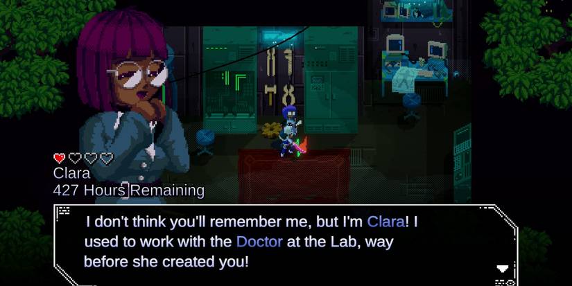 Unsighted - Talking To Clara In-Game