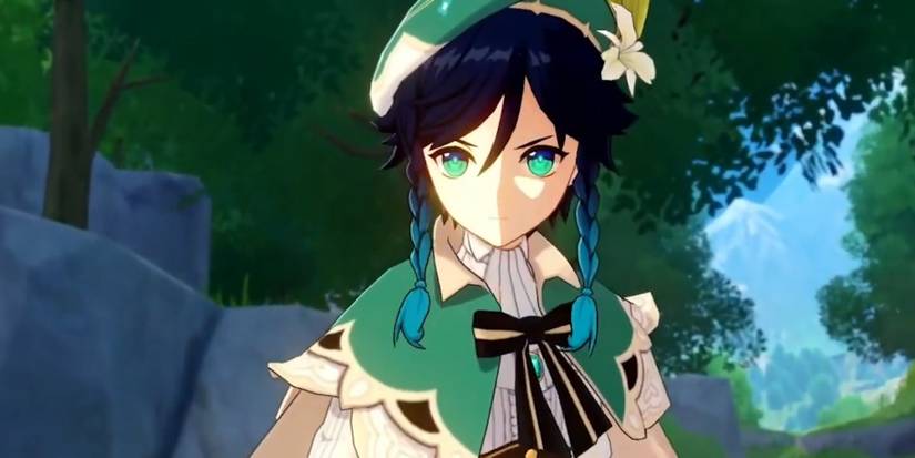 Venti in a Genshin Impact Cutscene