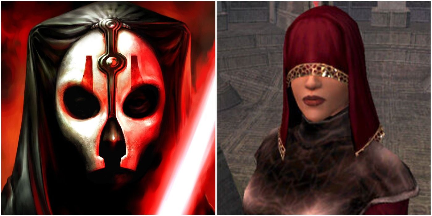 Visas Marr and Darth Nihilus in Star Wars: Knights of the Old Republic II