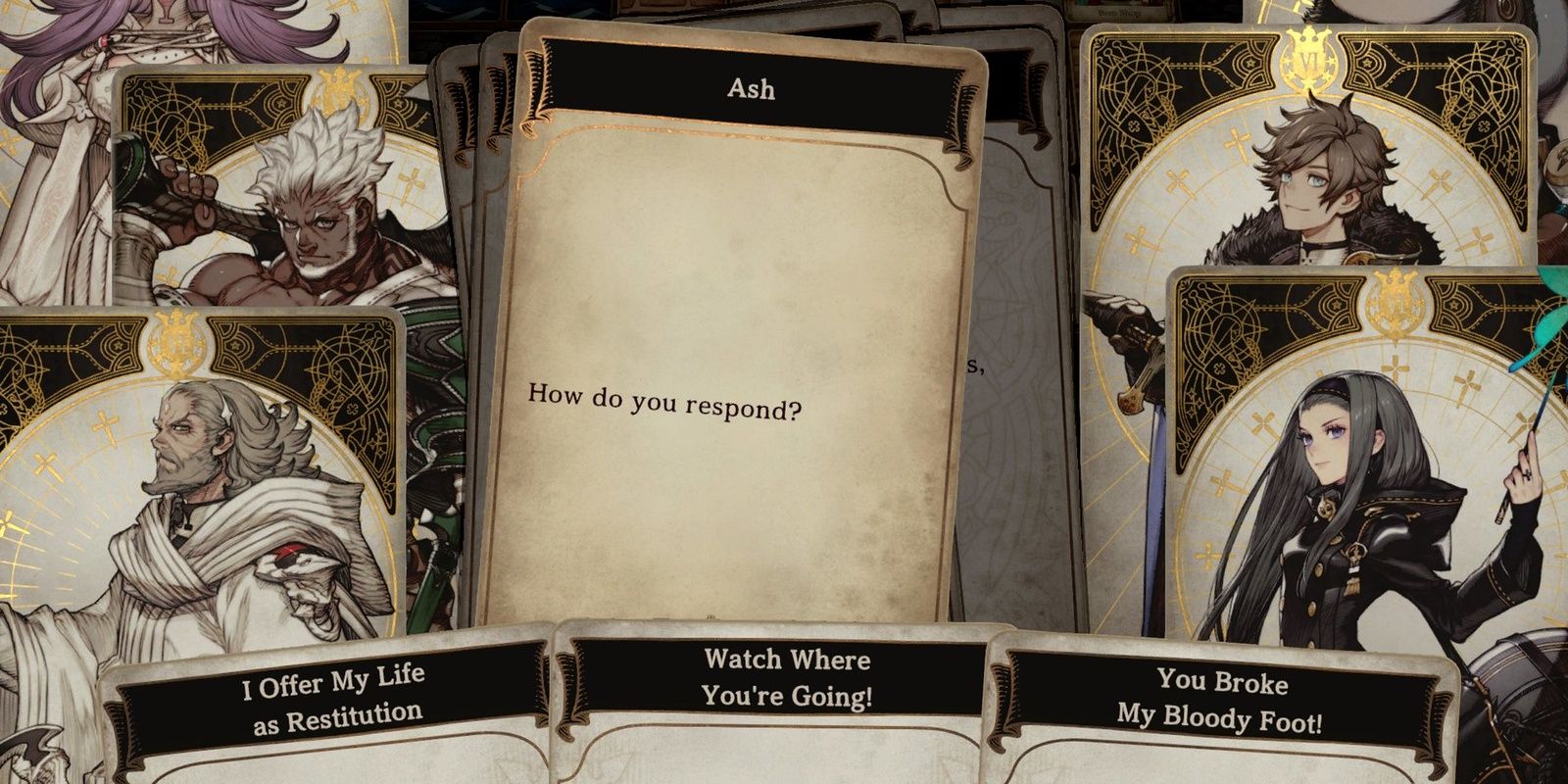 Voice of Cards Dialogue Choices