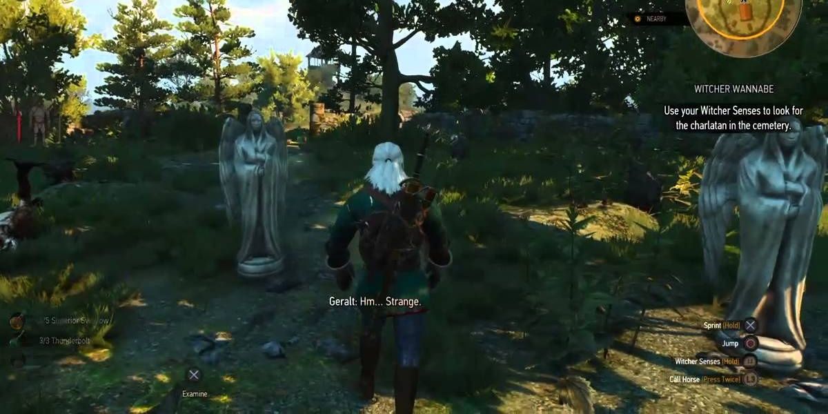 Weeping Angels in Lindenvale Graveyard Witcher 3