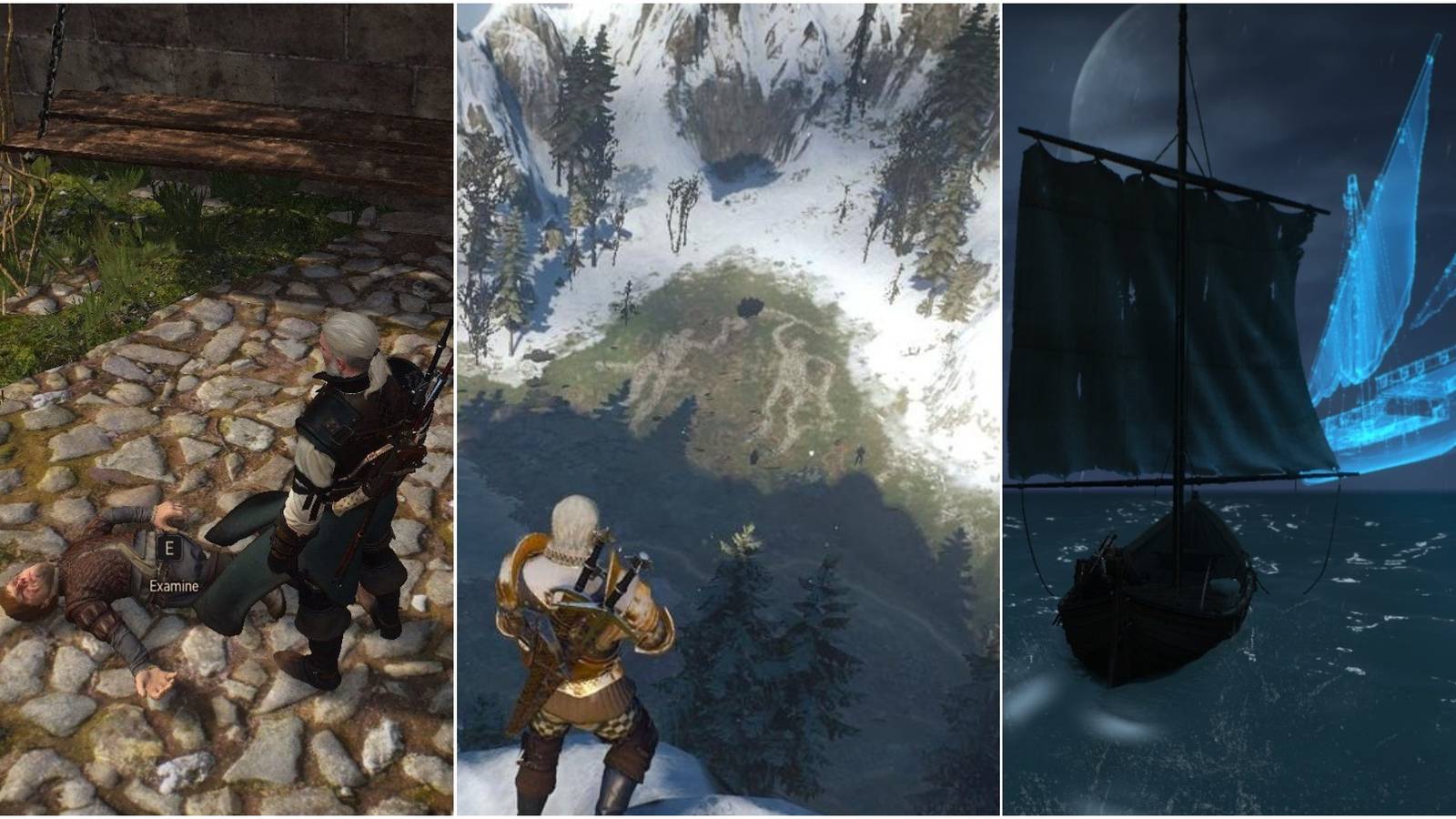 Witcher 3 ghost ship secret, tyrion lannister easter egg and skellige's geoglyphs