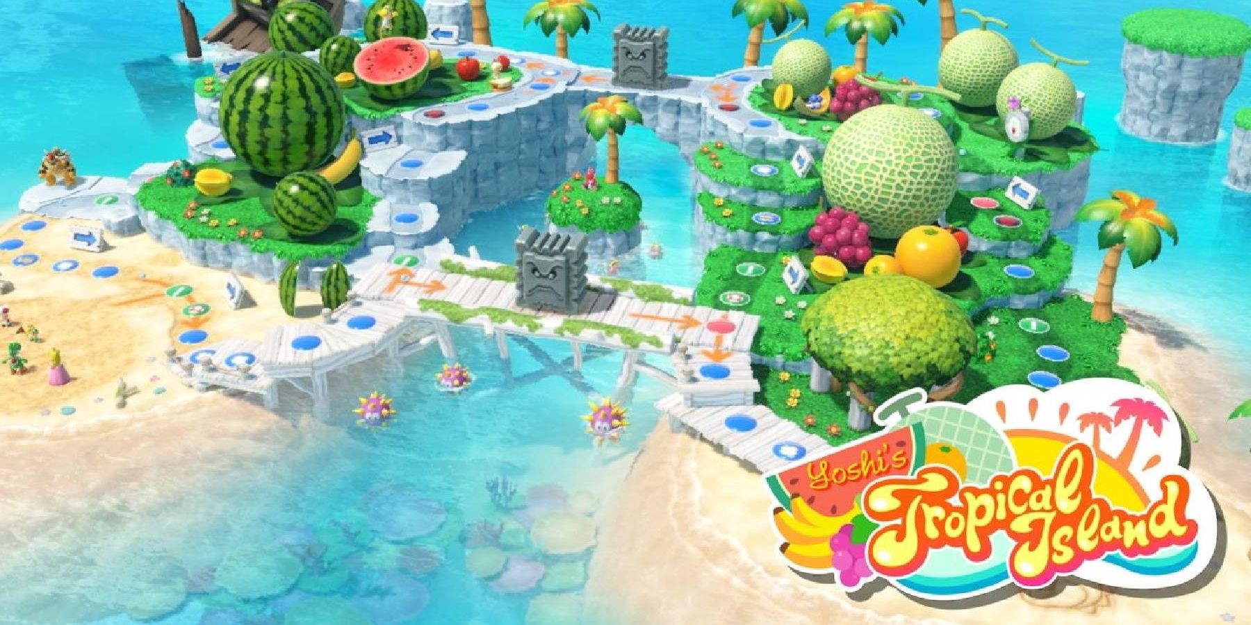 Mario Party Superstars Yoshi's Tropical Island Board
