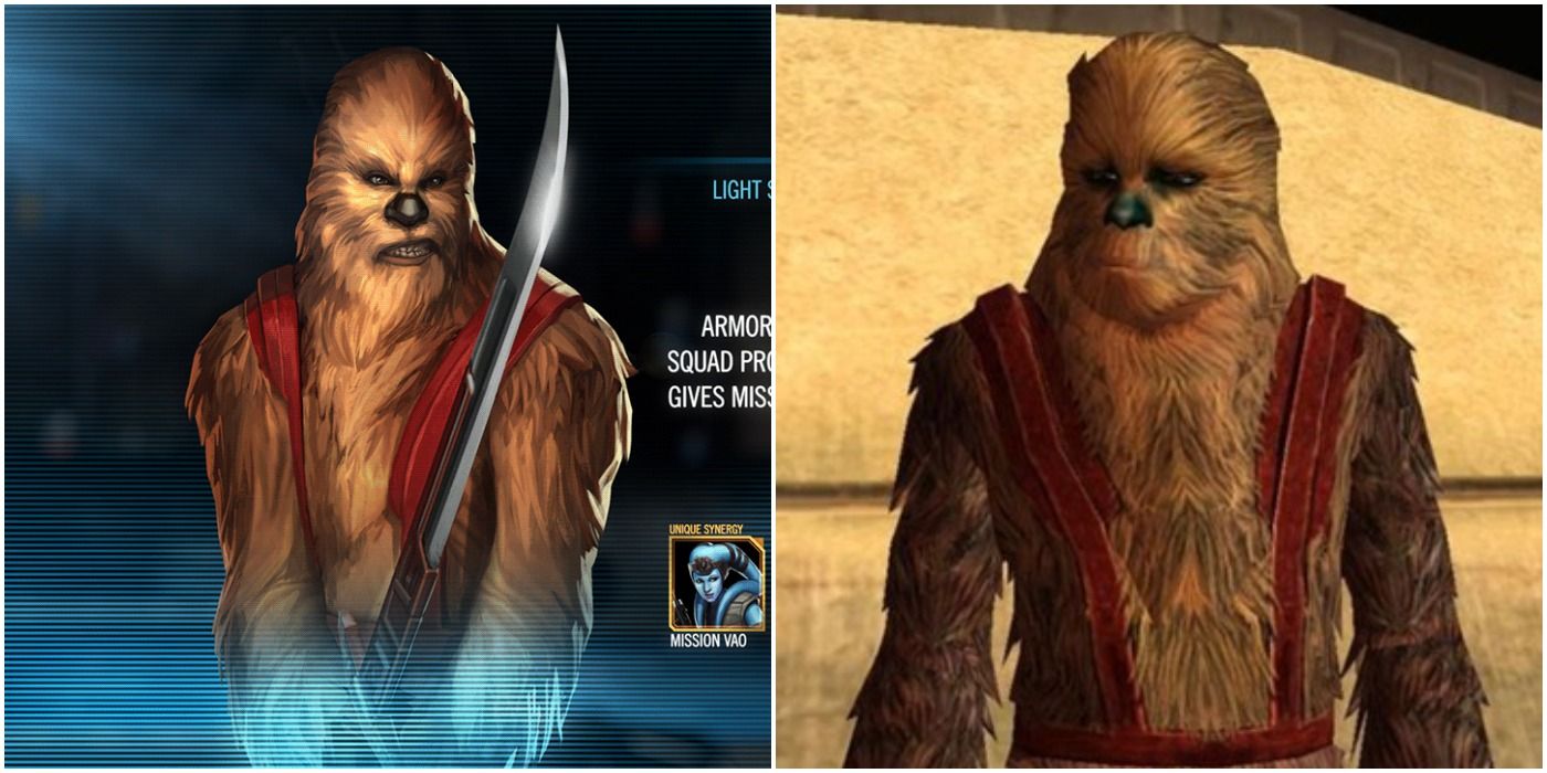 Zaalbar in Star Wars: Knights of the Old Republic and Galaxy of Heroes