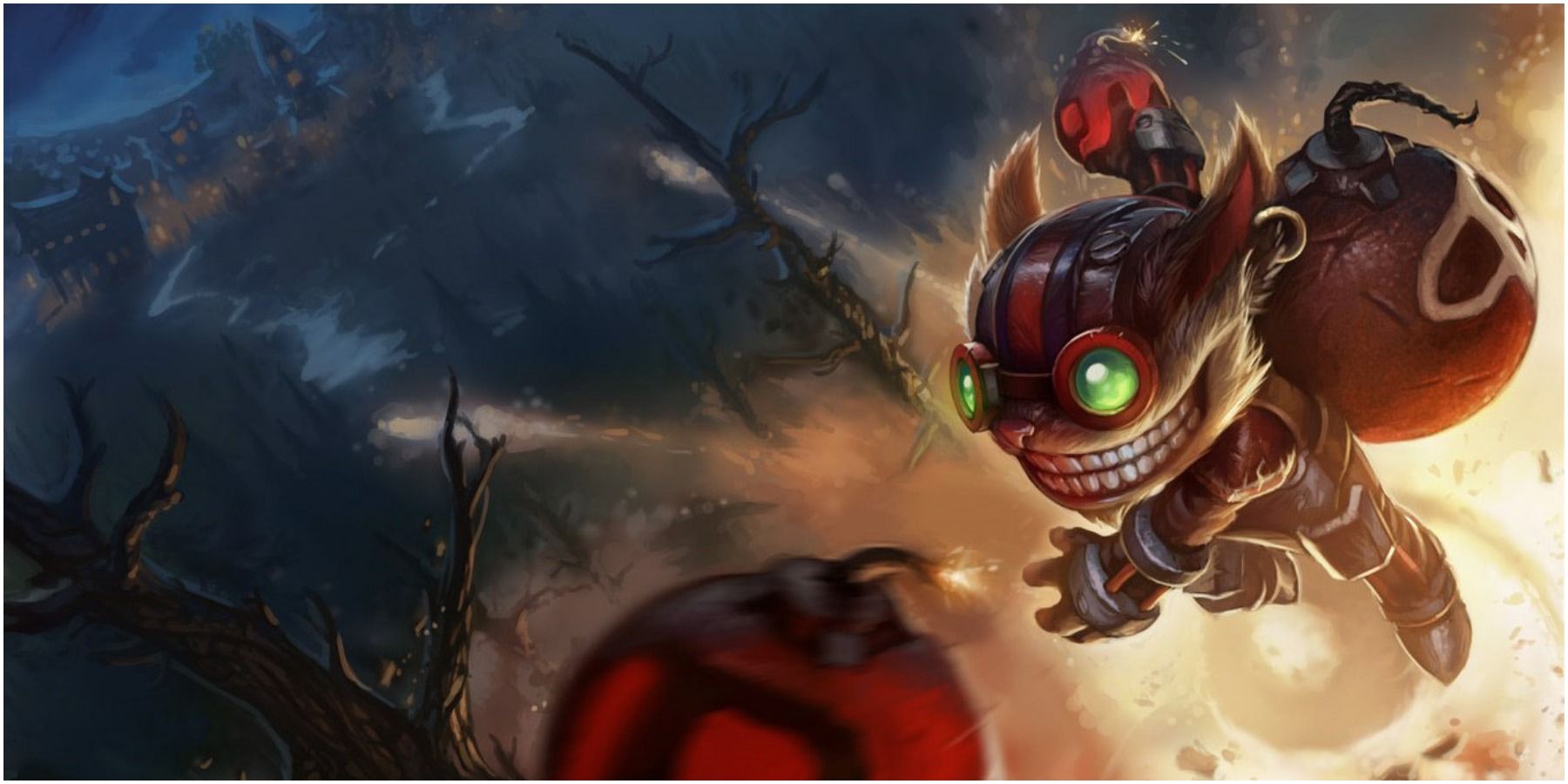 Ziggs Tossing One Of His Bombs