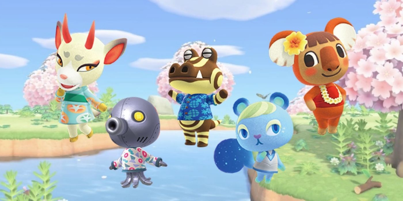 animal crossing new horizons new villagers including faith, roswell, cephalobot, shino and iona