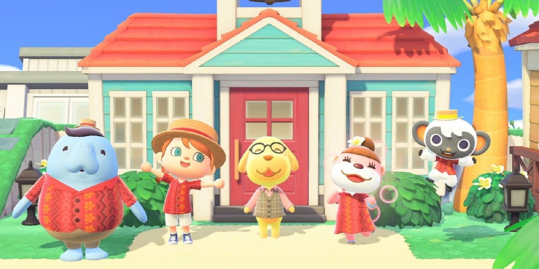 animal crossing new horizons villagers greet feature