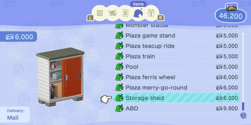 animal crossing storage shed