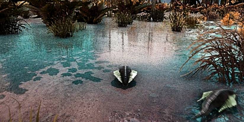 ark survival evolved leeches in swamp