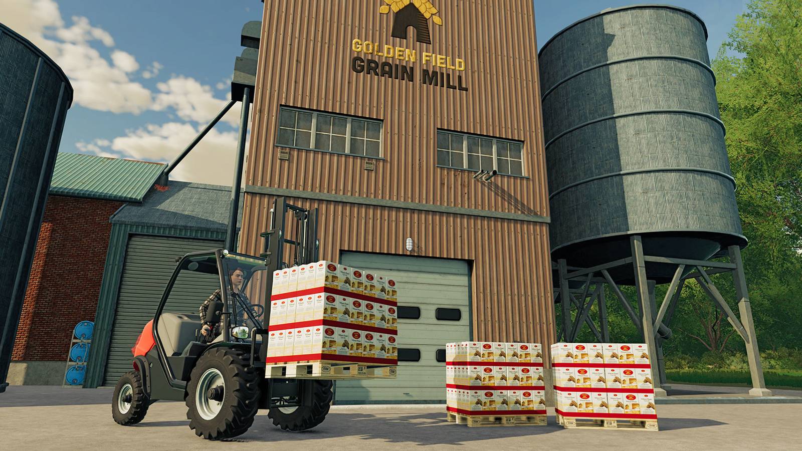 farming simulator 22 golden field grain mill