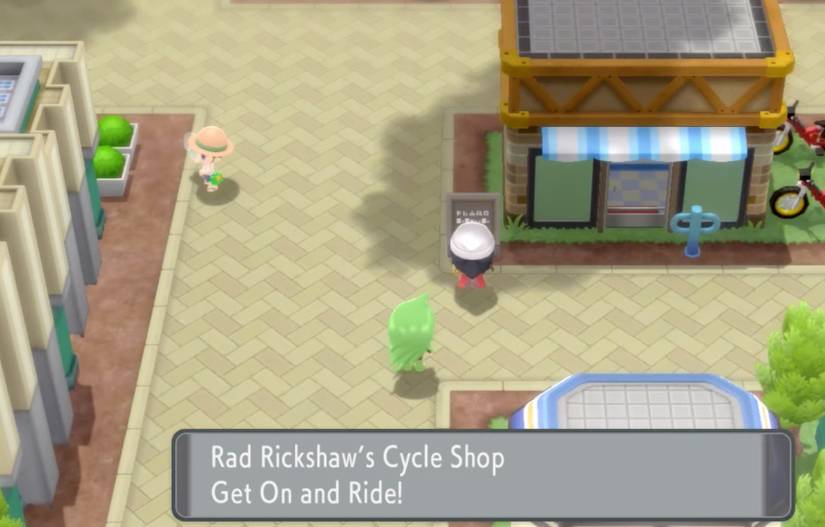 bike shop pokemon brilliant diamond shining pearl