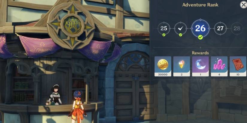 collecting rewards from adventure ranks